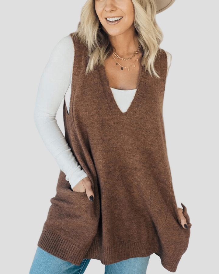 Rosa | Cozy Knit Vest - MAISON EMILY