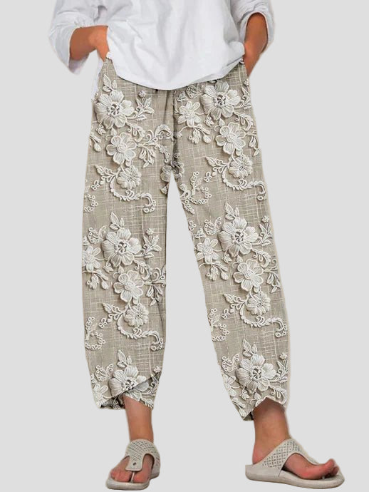 Seraya | Relaxed Printed Pants - MAISON EMILY
