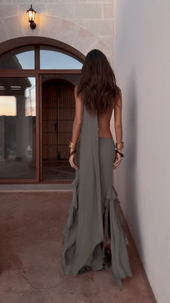 Sophia | Asymmetric Maxi Dress Set - MAISON EMILY