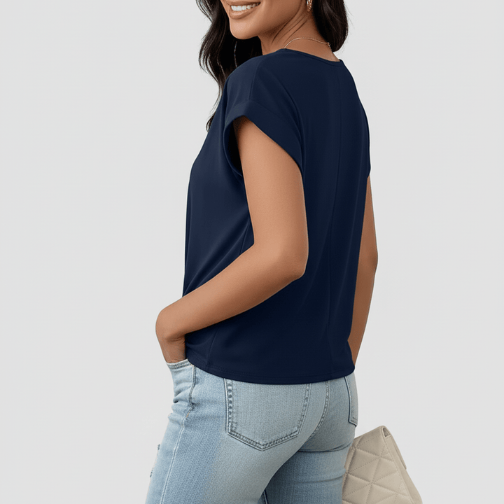 Sophie | Cute V - Neck Shirt - MAISON EMILY