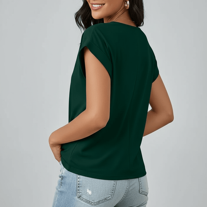Sophie | Cute V - Neck Shirt - MAISON EMILY