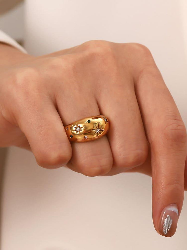 Starry Night | Handmade Dome Ring - MAISON EMILY