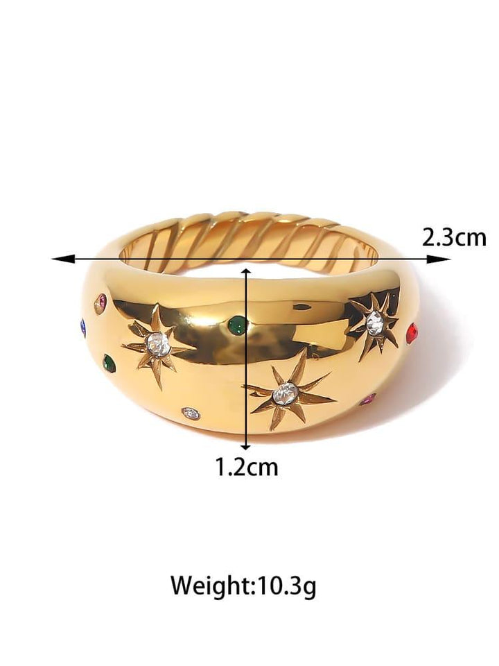 Starry Night | Handmade Dome Ring - MAISON EMILY